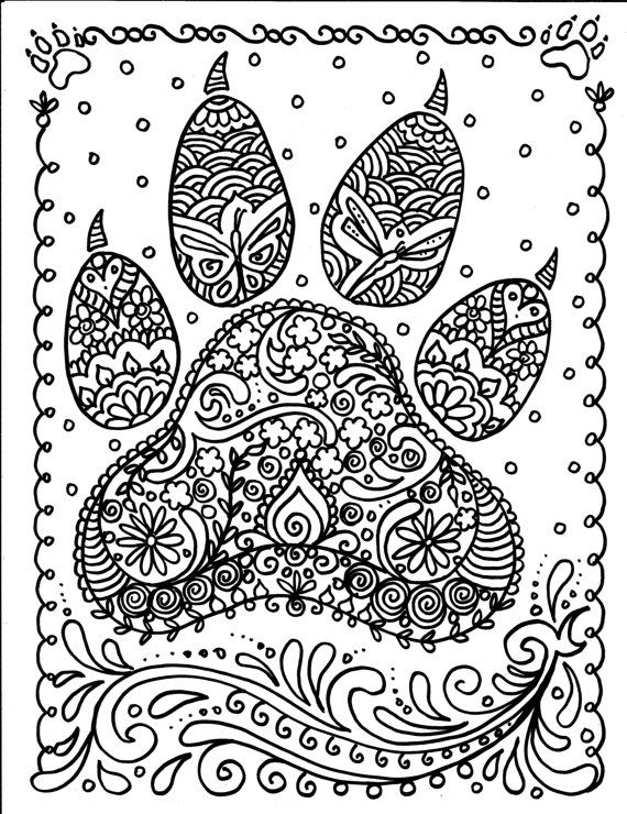 Paw Prints coloring #10, Download drawings