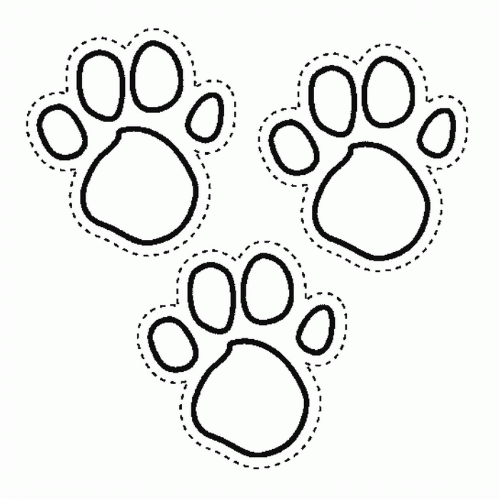 Paw coloring #17, Download drawings