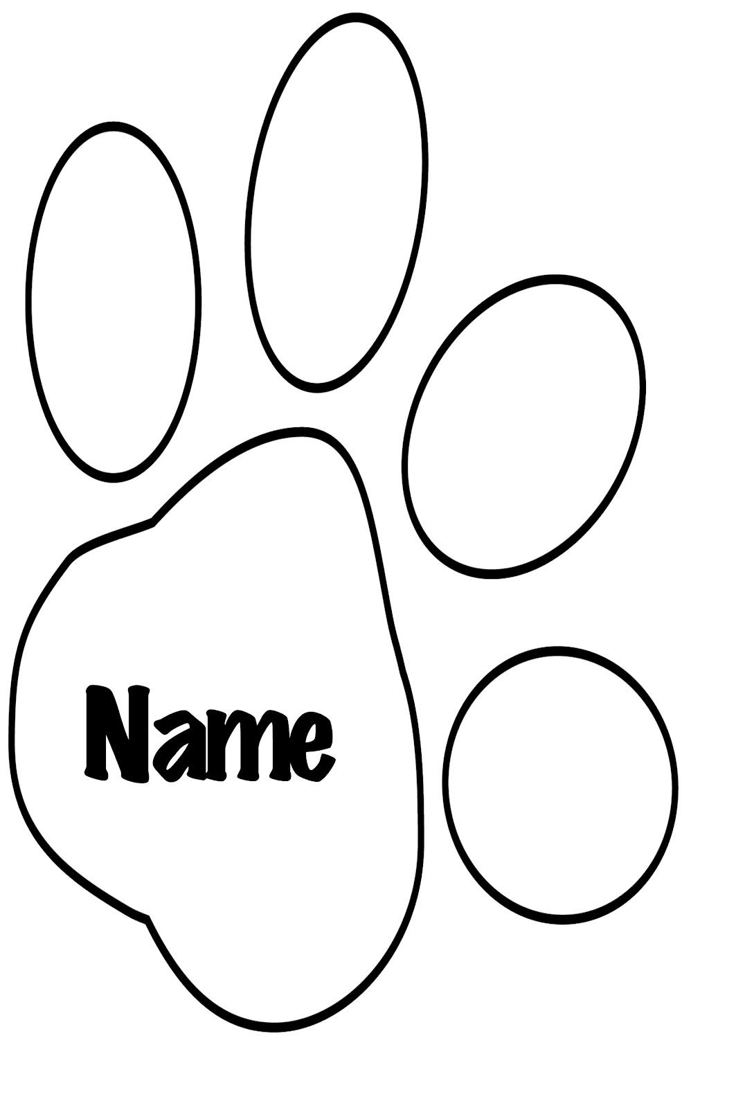 Paw Prints coloring #2, Download drawings