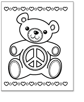 Peace coloring #12, Download drawings