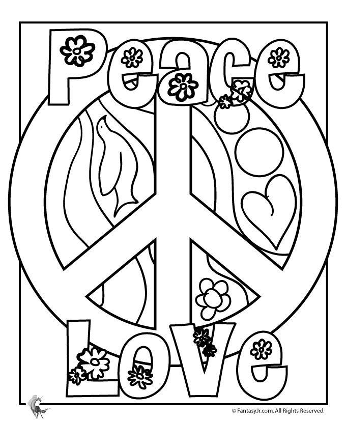 Peace coloring #10, Download drawings