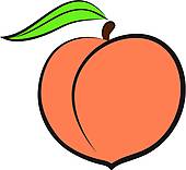 Peach clipart #1, Download drawings