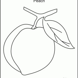 Peach coloring #7, Download drawings