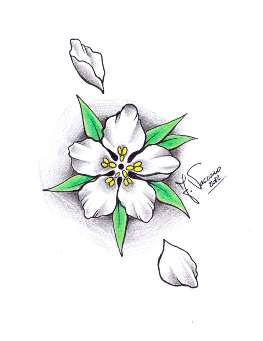Peach Flower coloring #3, Download drawings