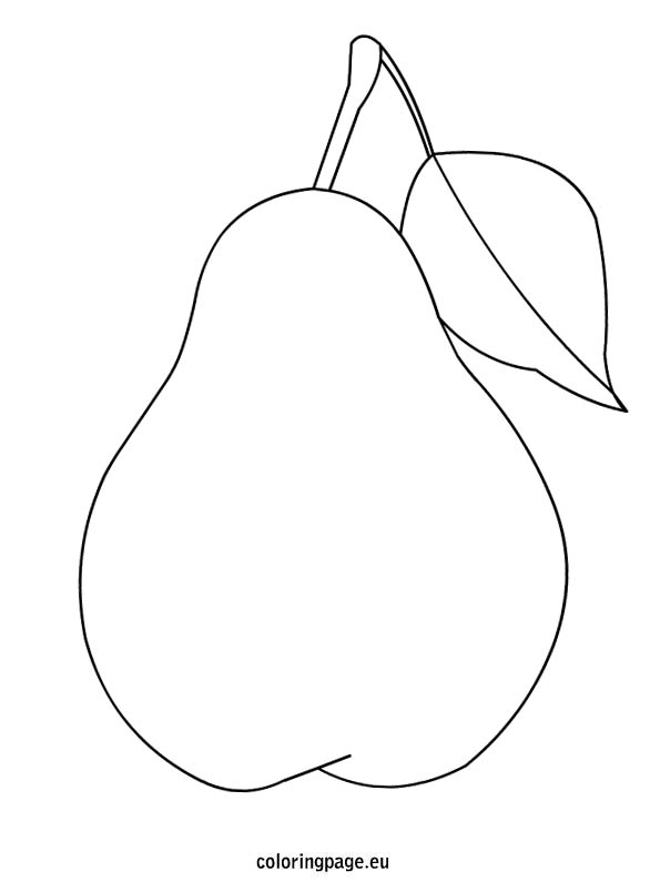 Pear coloring #7, Download drawings