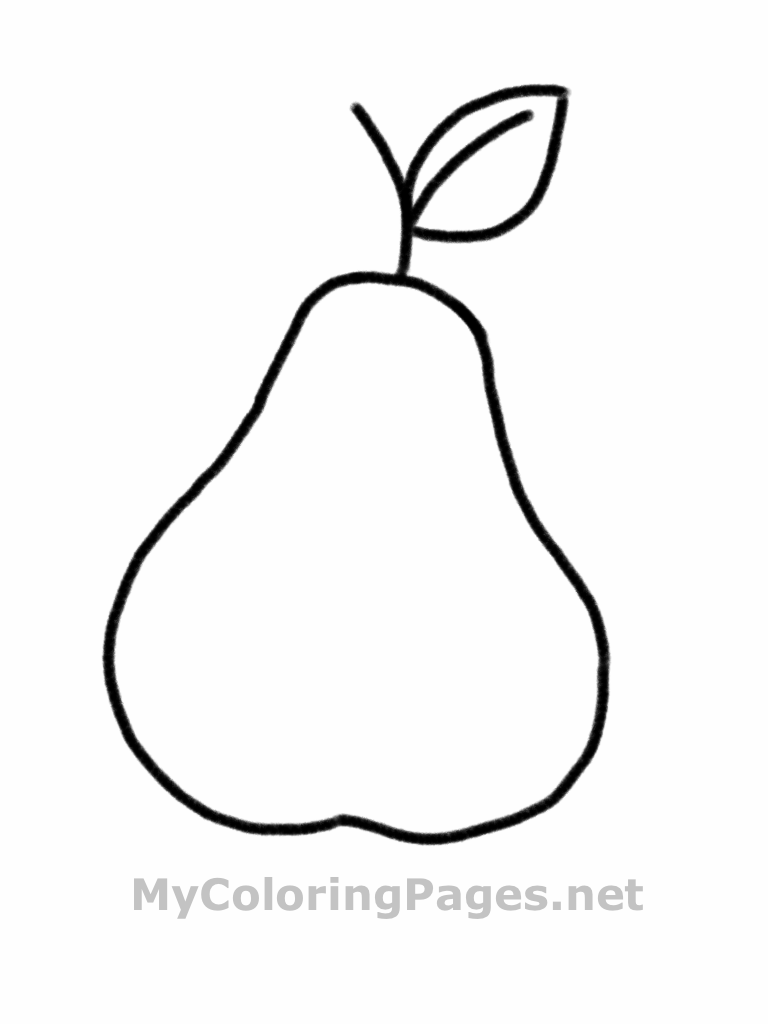 Pear coloring #8, Download drawings