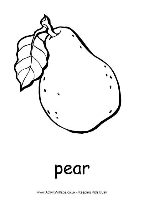 Pear coloring #5, Download drawings