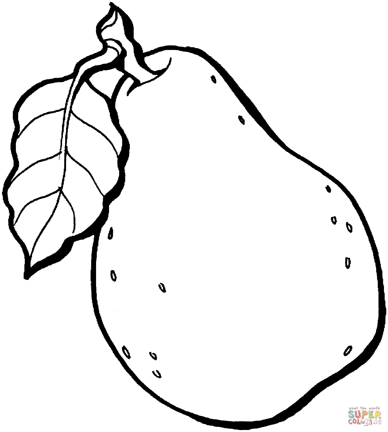 Pear coloring #11, Download drawings