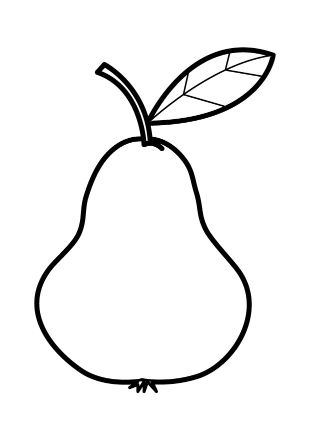 Pear coloring #10, Download drawings