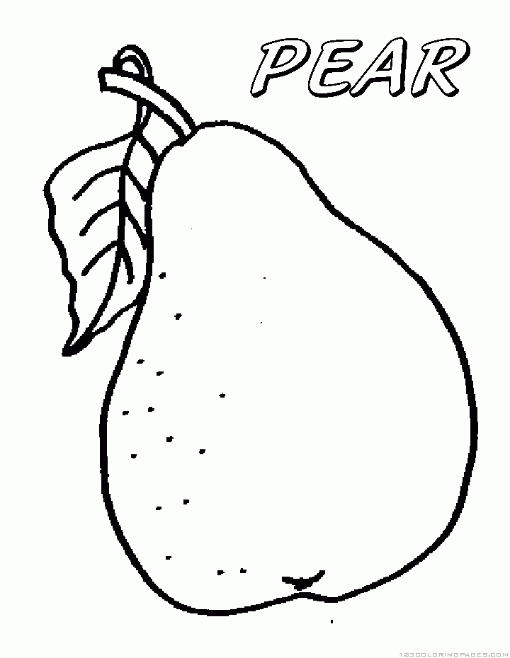 Pear coloring #20, Download drawings