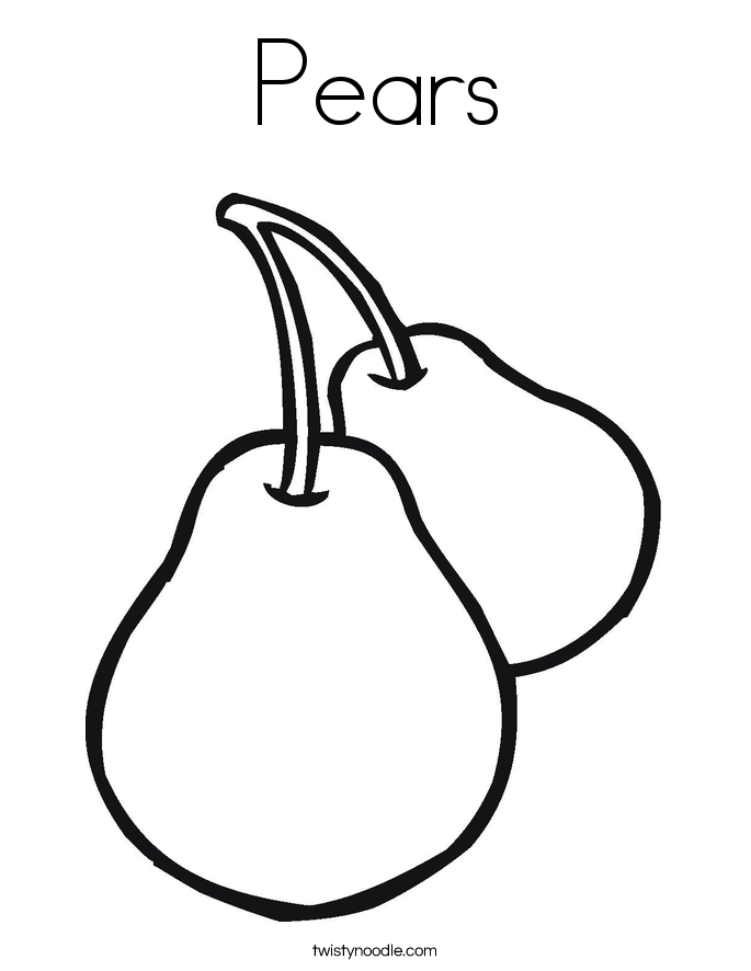 Pear coloring #18, Download drawings