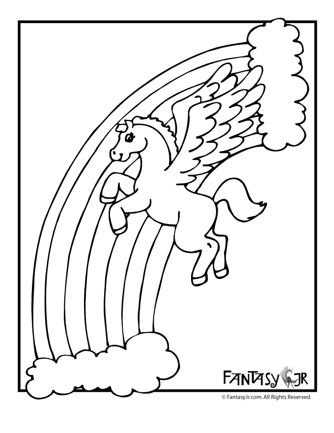Pegasus coloring #20, Download drawings