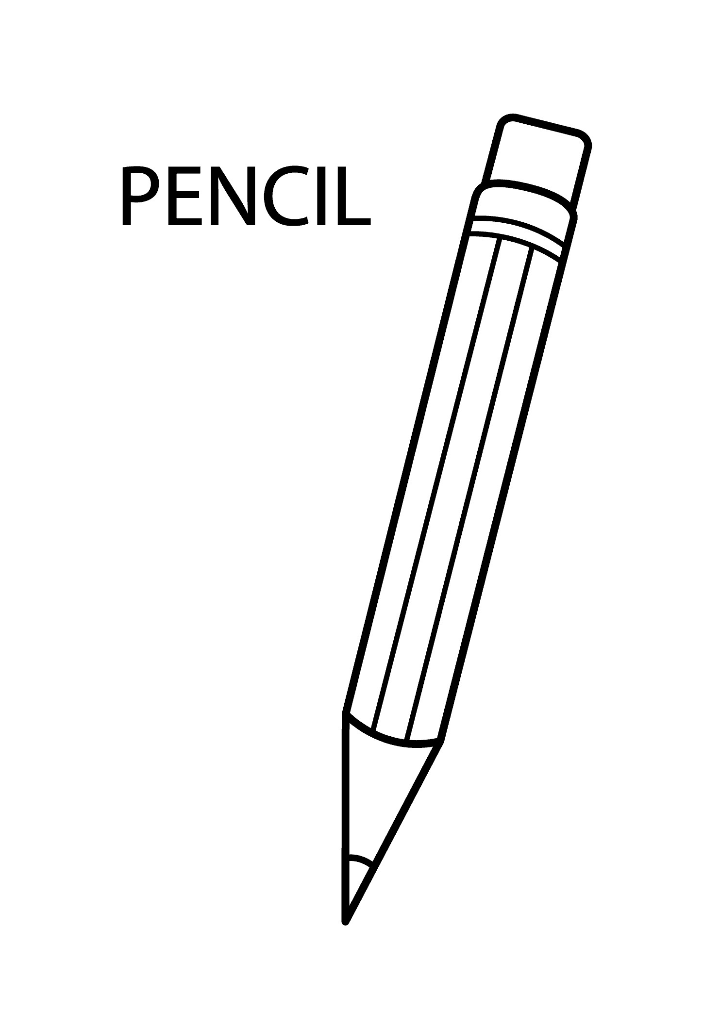 Printable Pencil Coloring Page