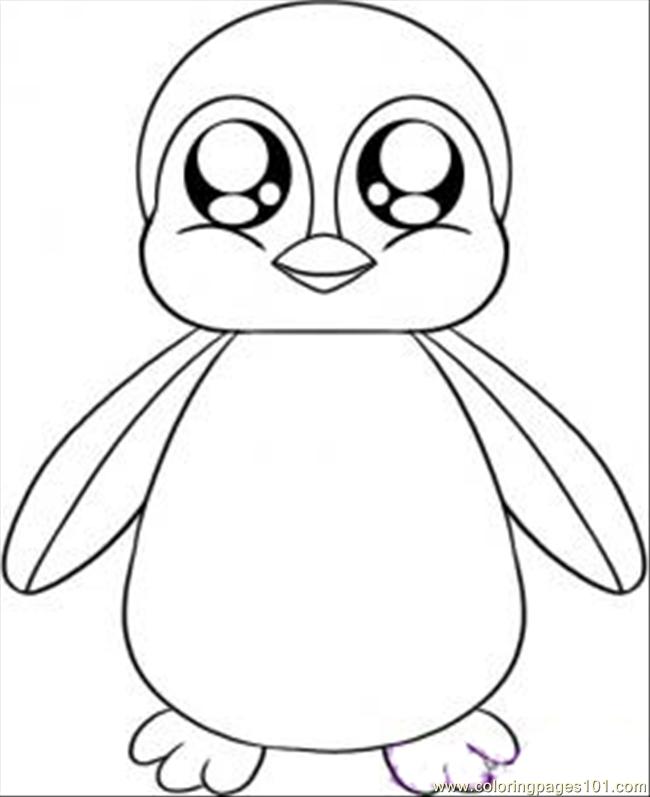 Penguin coloring #19, Download drawings