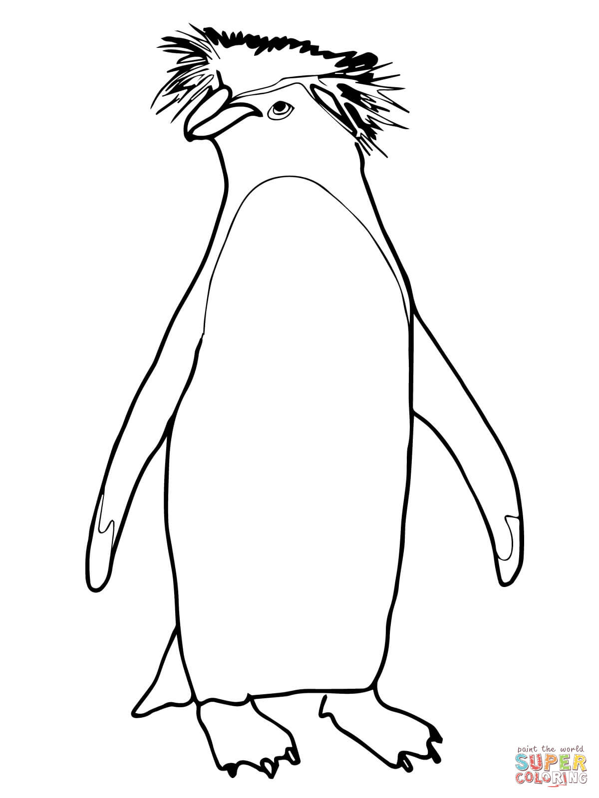 Penguin coloring #2, Download drawings