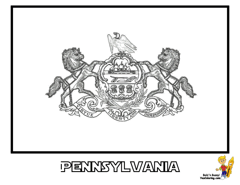 Pennsylvania coloring #5, Download drawings