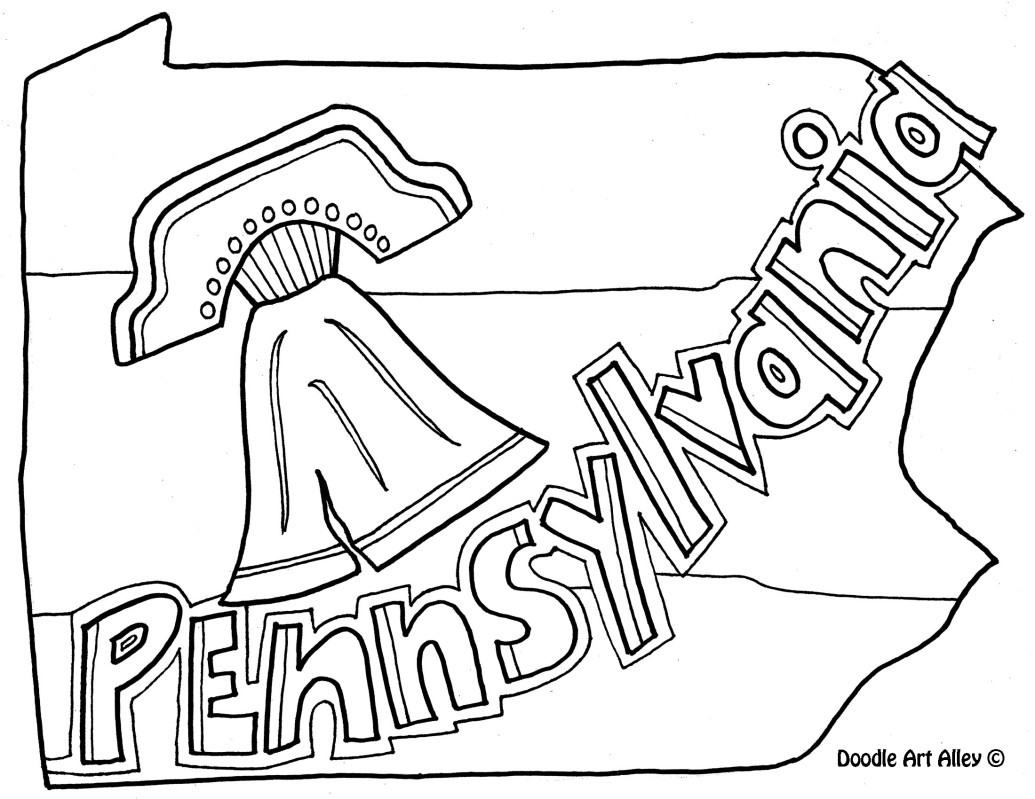 Pennsylvania coloring #11, Download drawings