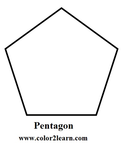 Pentagon coloring #15, Download drawings
