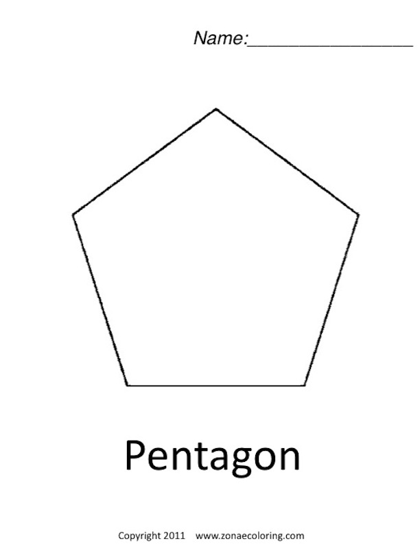 Pentagon coloring #2, Download drawings