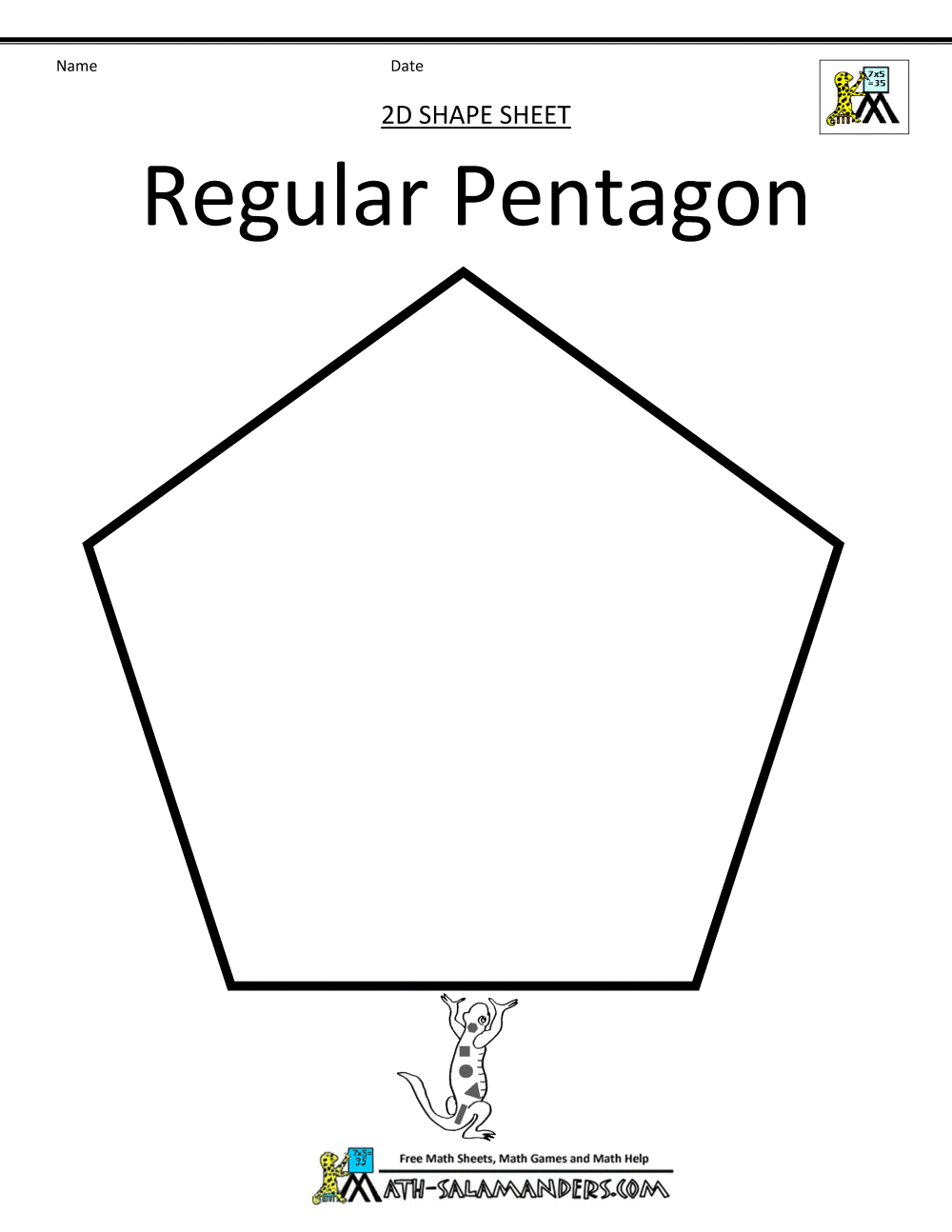 Pentagon coloring #3, Download drawings