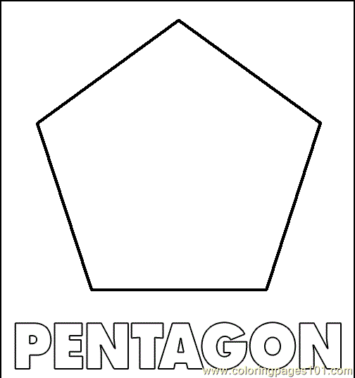 Pentagon coloring #18, Download drawings