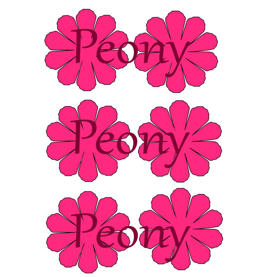 Peony svg #2, Download drawings
