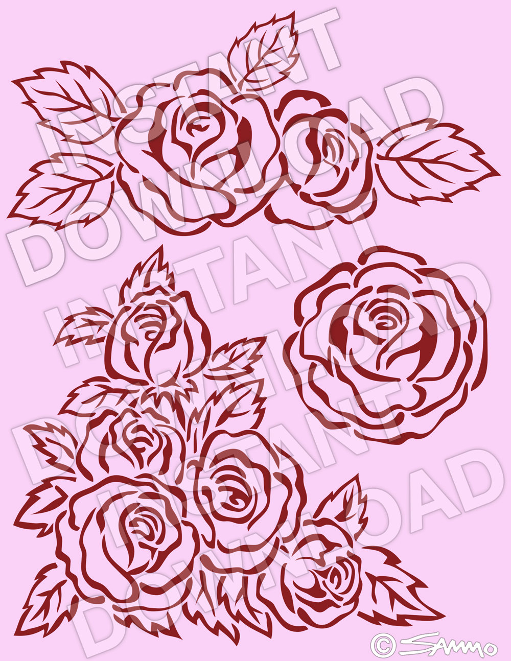 Peppermint Rose svg #11, Download drawings