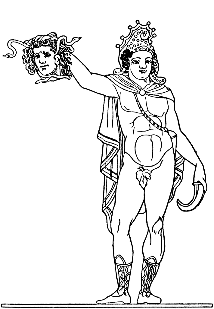Perseus coloring #6, Download drawings