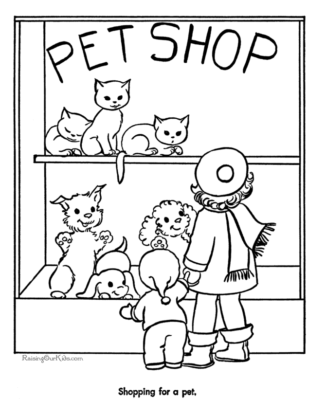 Shop coloring #20, Download drawings