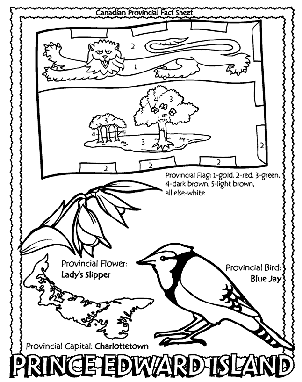 Prince Edward Island coloring #1, Download drawings