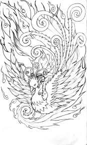 Phoenix coloring #12, Download drawings