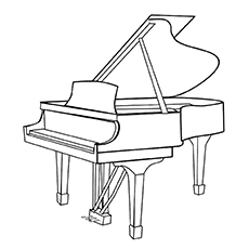 Piano coloring #17, Download drawings