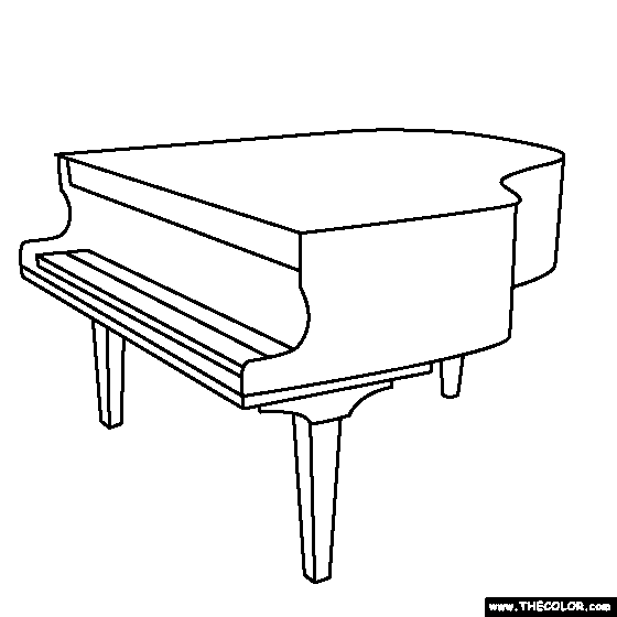Piano coloring #19, Download drawings