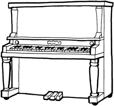 Piano coloring #18, Download drawings