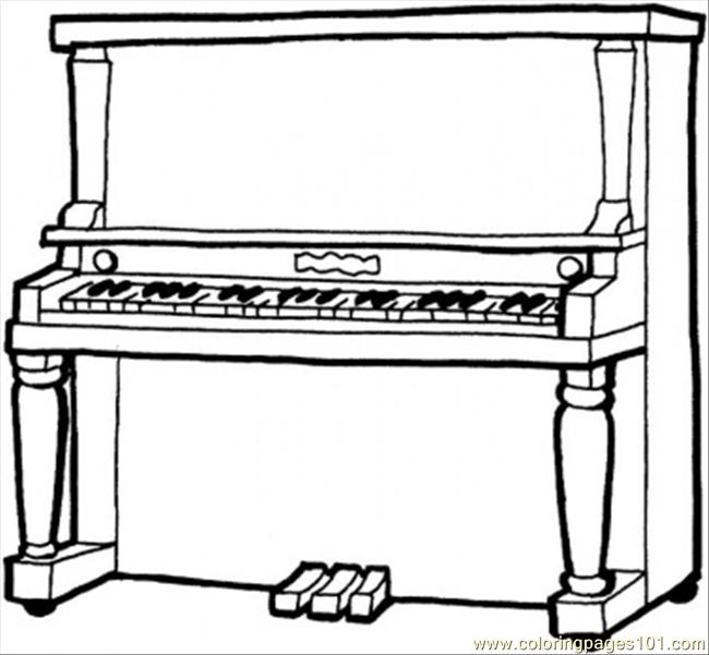 Piano coloring #10, Download drawings