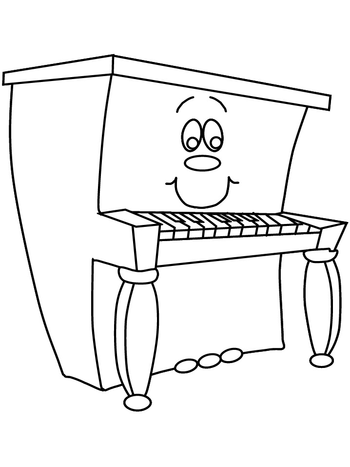 Piano coloring #5, Download drawings