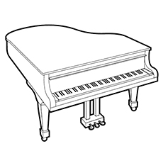 Piano coloring #9, Download drawings