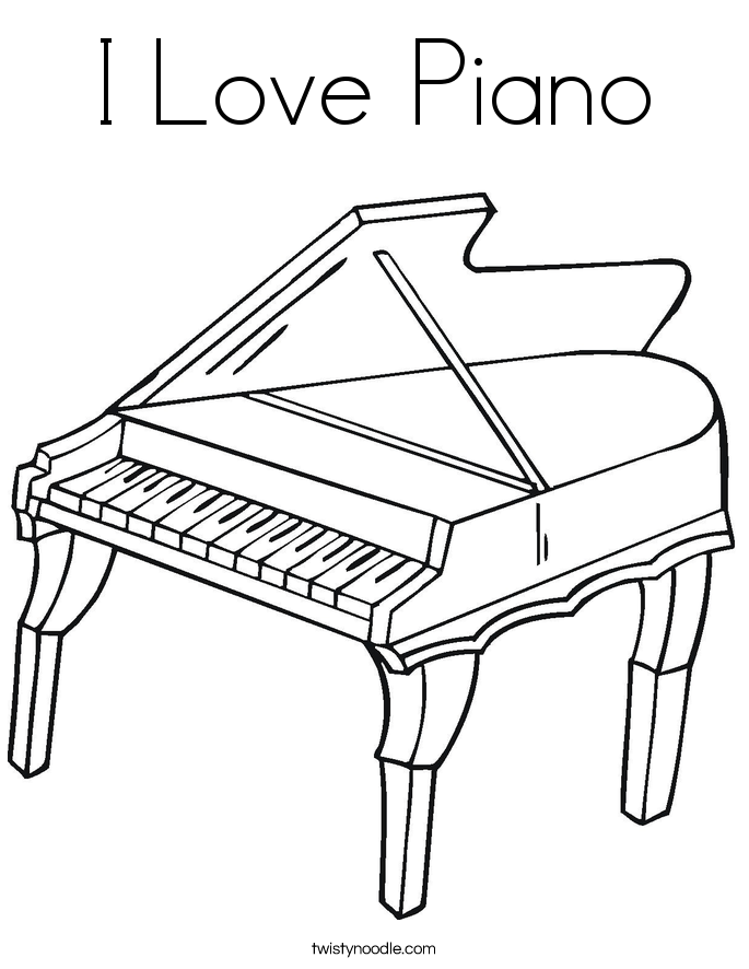 Piano coloring #15, Download drawings