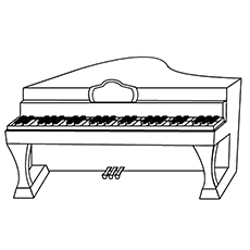 Piano coloring #12, Download drawings