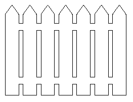 Picket Fence coloring #1, Download drawings