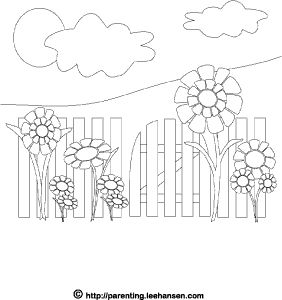 Picket Fence coloring #12, Download drawings