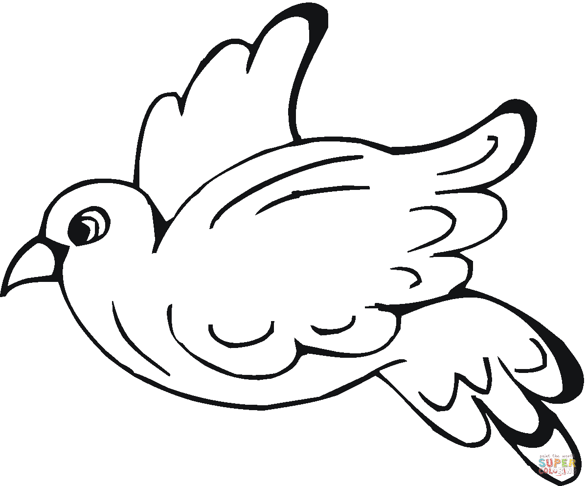 Pigeon coloring #8, Download drawings