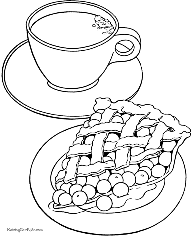 Pie coloring #16, Download drawings