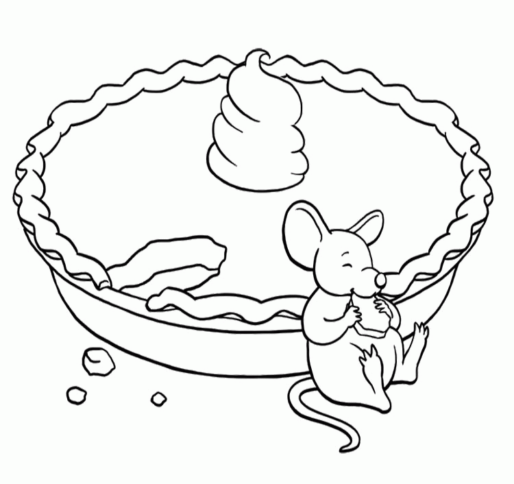 Pie coloring #3, Download drawings