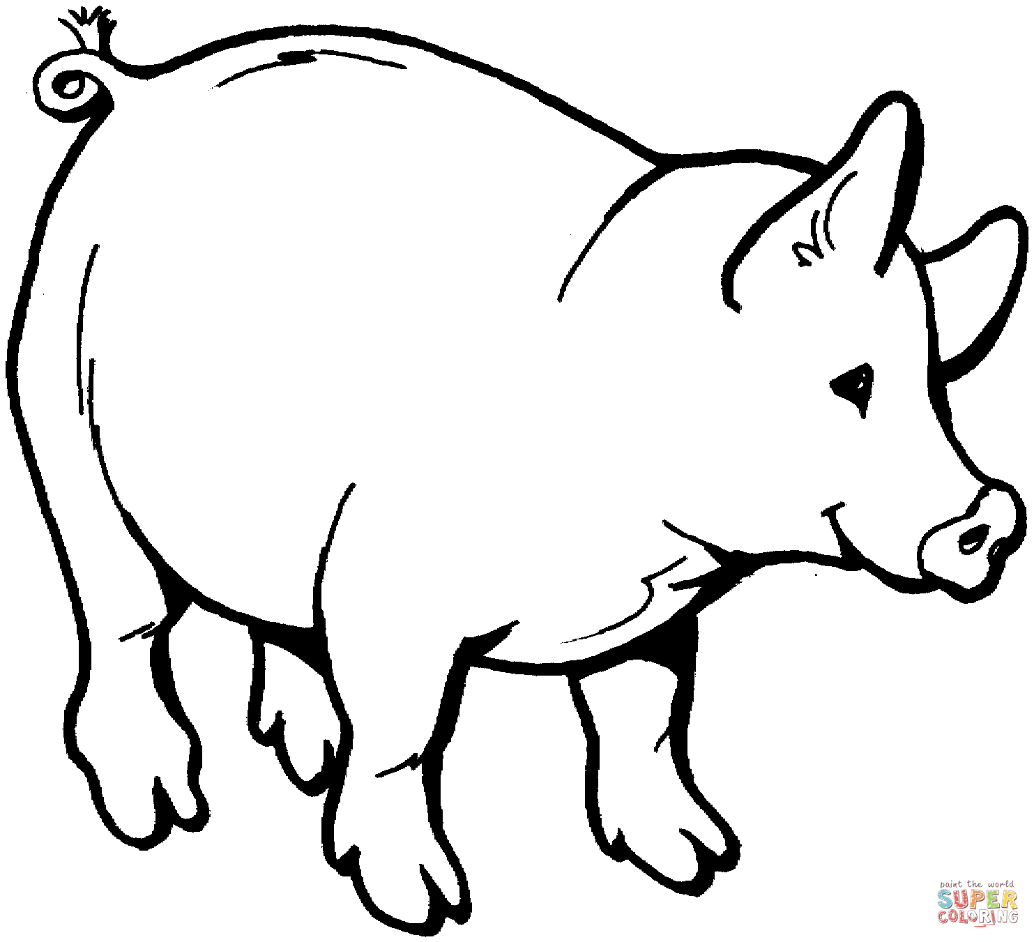 Pig coloring #17, Download drawings