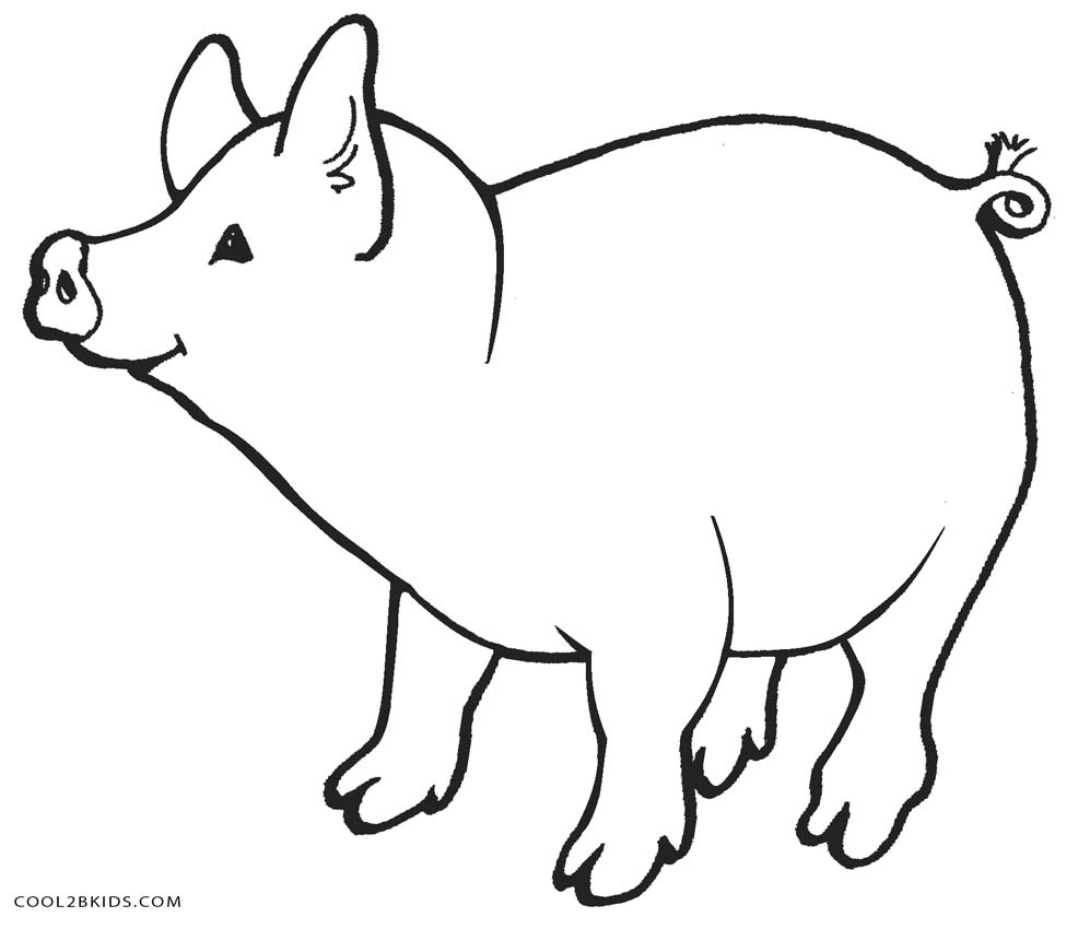 Pig coloring #15, Download drawings