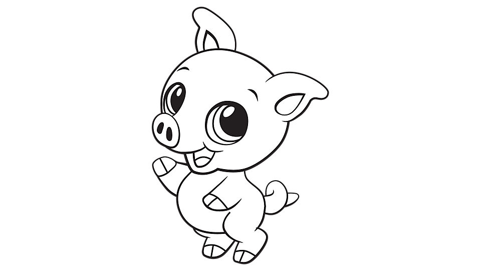 Pig coloring #11, Download drawings