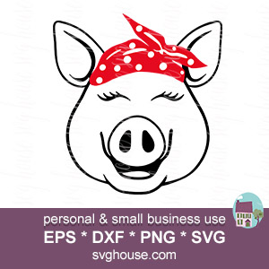 pig face svg #417, Download drawings