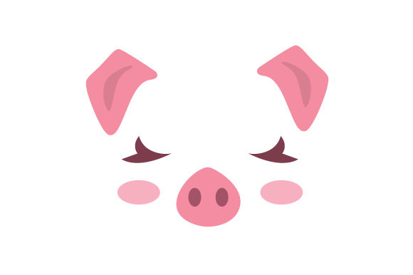 pig face svg #414, Download drawings