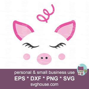 pig face svg #422, Download drawings